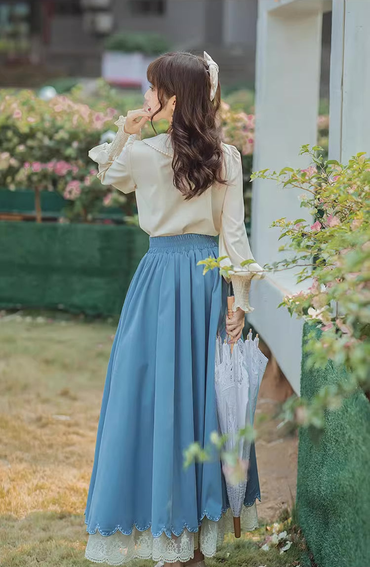Evergarden Blouse & Skirt Set (5 Colors)