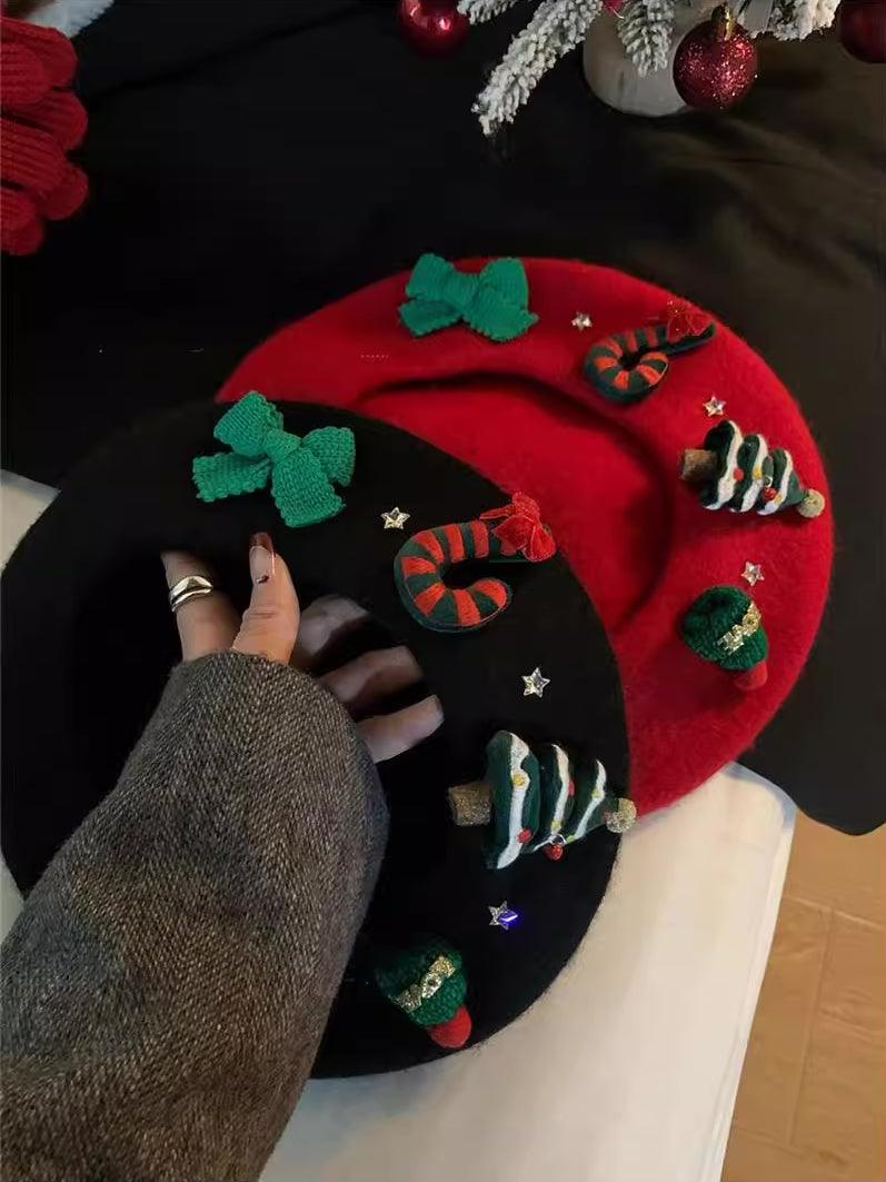 Christmas Charms Beret (4 Colors)