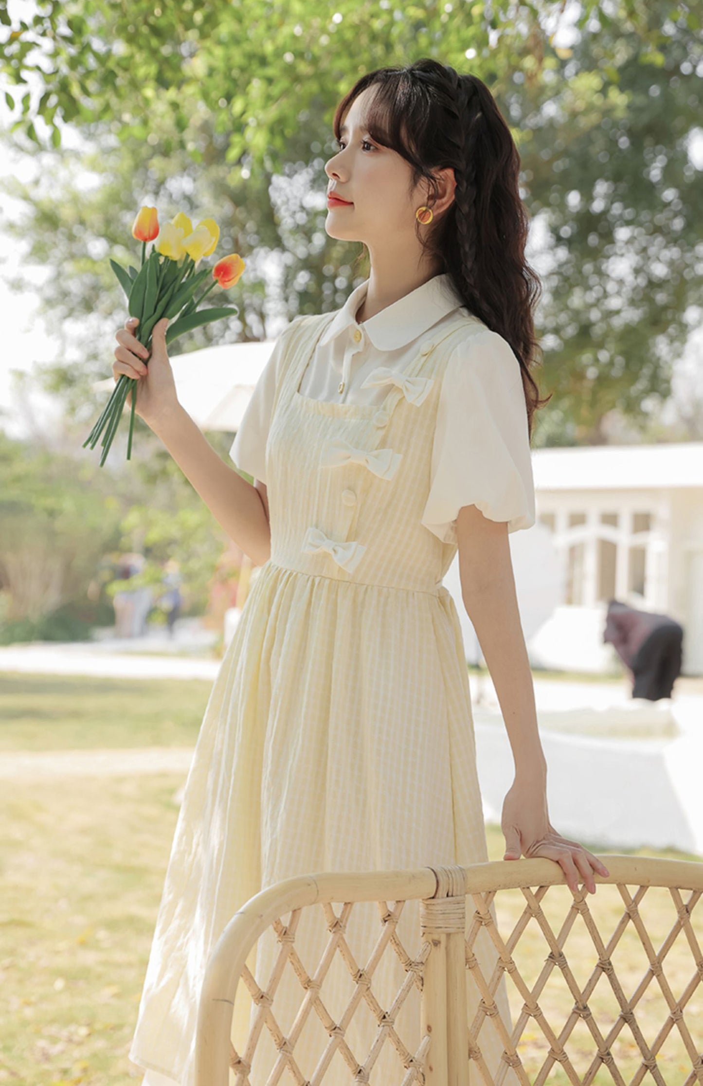 Gingham Bows Twofer Dress (3 Colors)