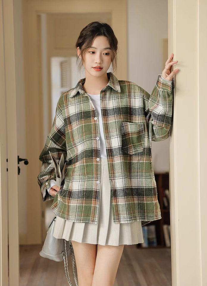 Into The Woods Plaid Shirt (Green)