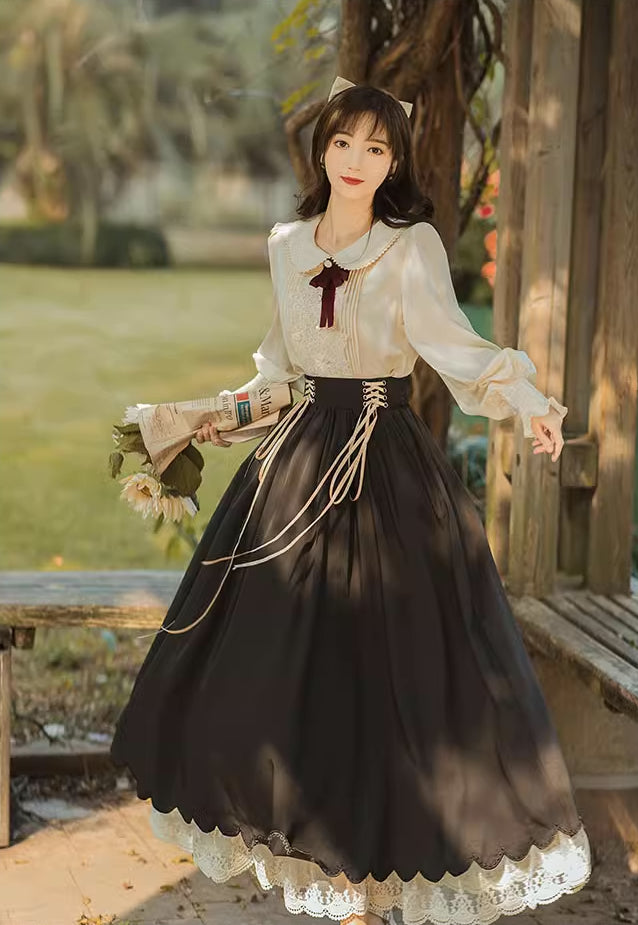 Evergarden Blouse & Skirt Set (5 Colors)