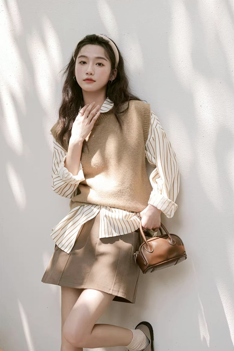Basic Stripe Button Down Shirt (3 Colors)