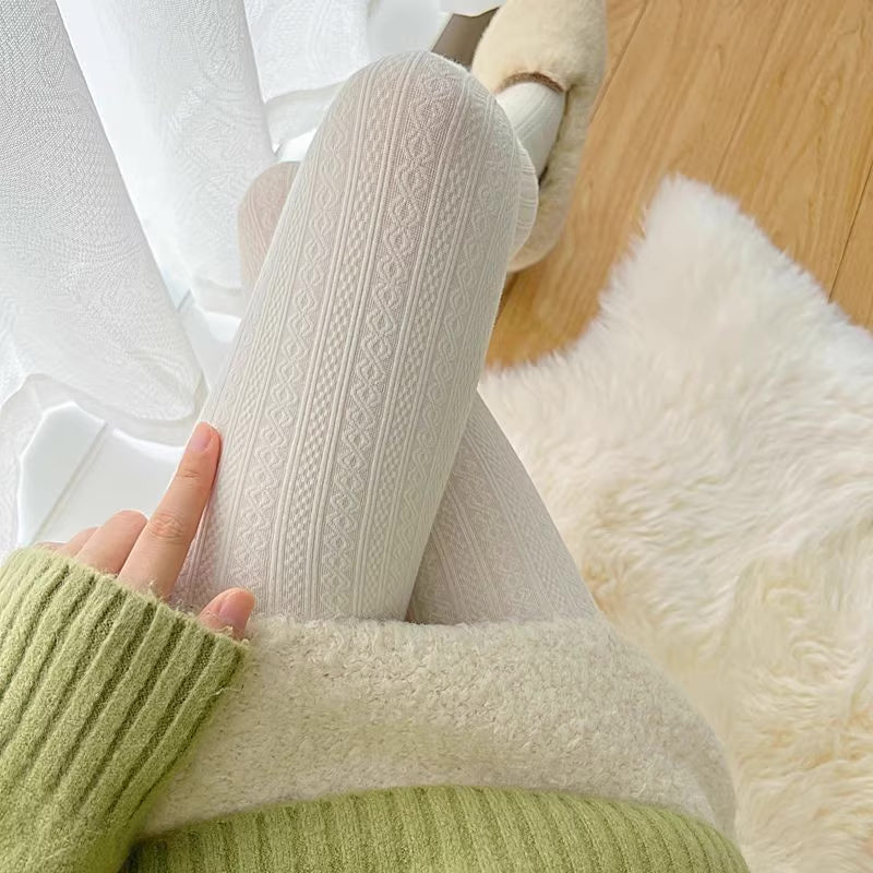 Cable Knit Tights (13 Colors)