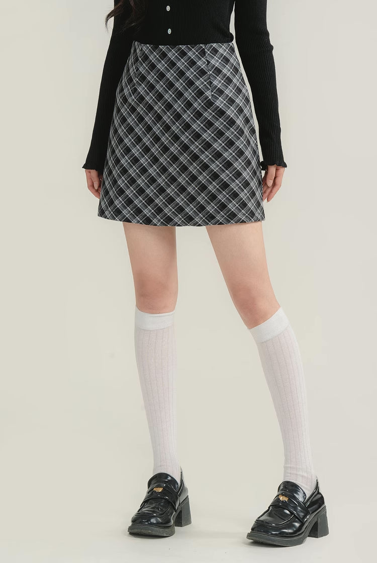 Spiced Plaid Mini Skirt (3 Colors)