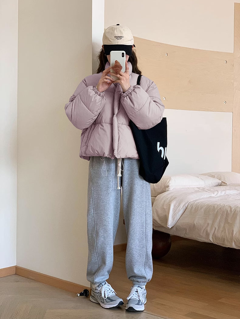 Candy Cropped Puffer Jacket (6 Colors)