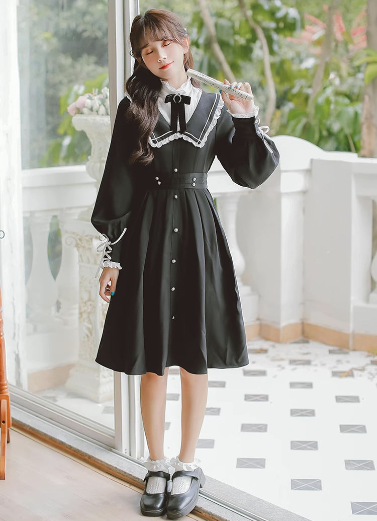 Kuromi Faux Blazer Dress (Black)