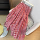 Gingham Midi Skirt (4 Colors)