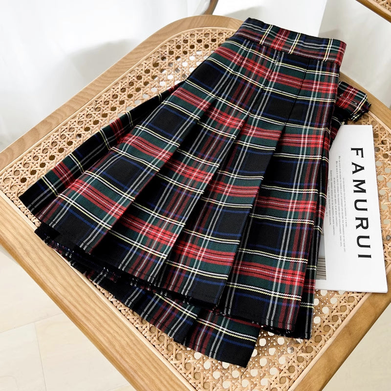 Holiday Plaid Tennis Skirt (2 Colors)
