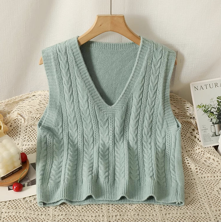 Basic Braided Vest (9 Colors)