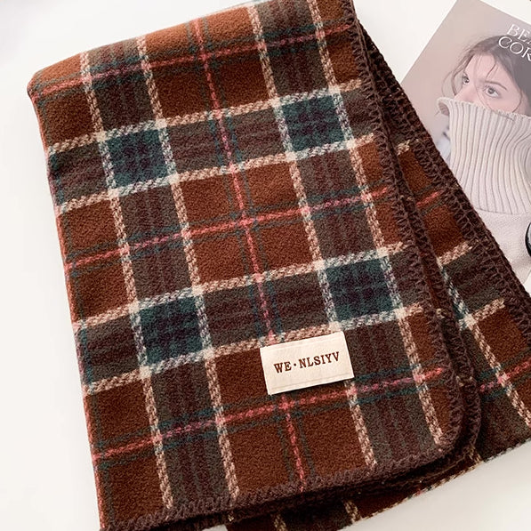 Brown Plaid Scarf Series (Assorted)