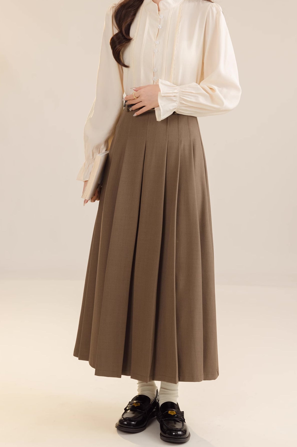 Pleated Midi Tennis Skirt (3 Colors)