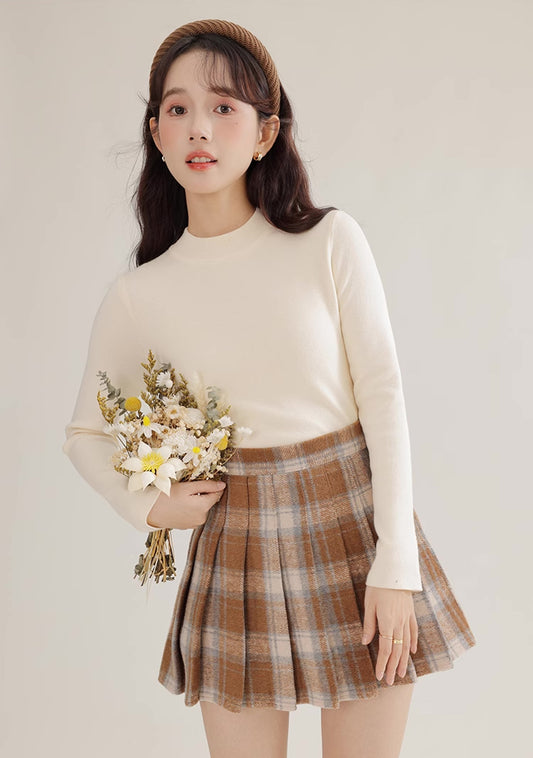 Toasted Plaid Pleated Tennis Skirt (3 Colors)