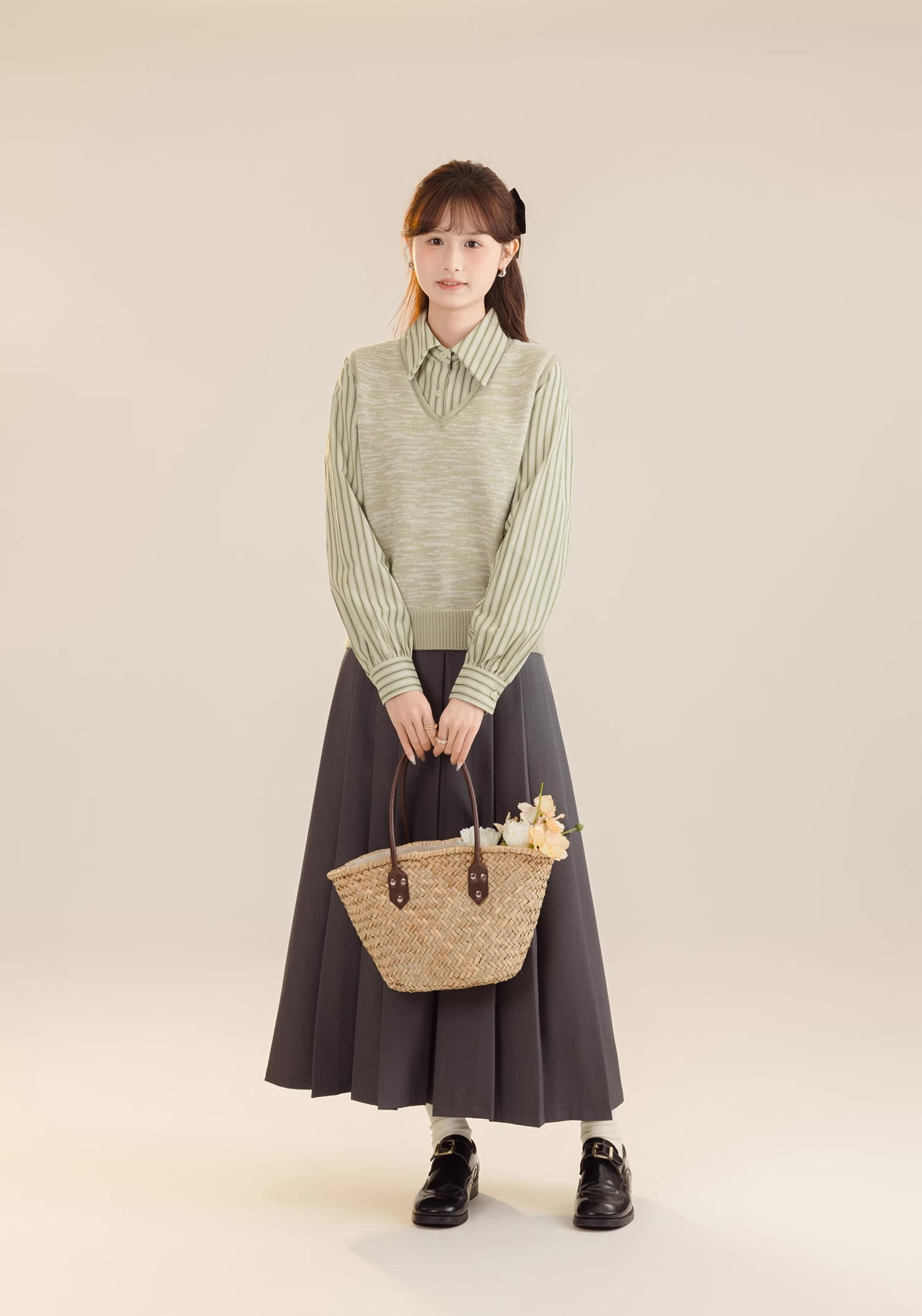 Pleated Midi Tennis Skirt (3 Colors)