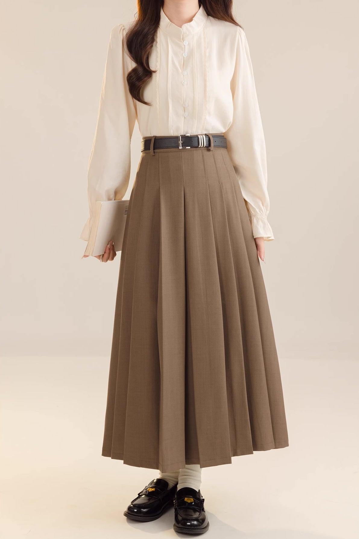 Pleated Midi Tennis Skirt (3 Colors)