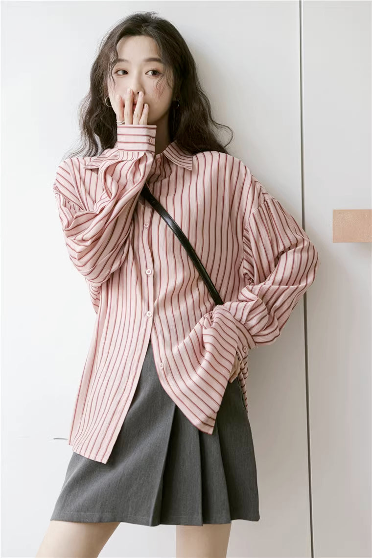 Basic Stripe Button Down Shirt (3 Colors)