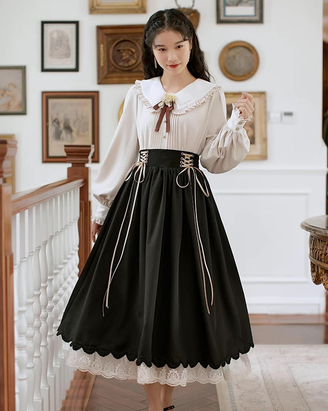 Evergarden Blouse & Skirt Set (5 Colors)