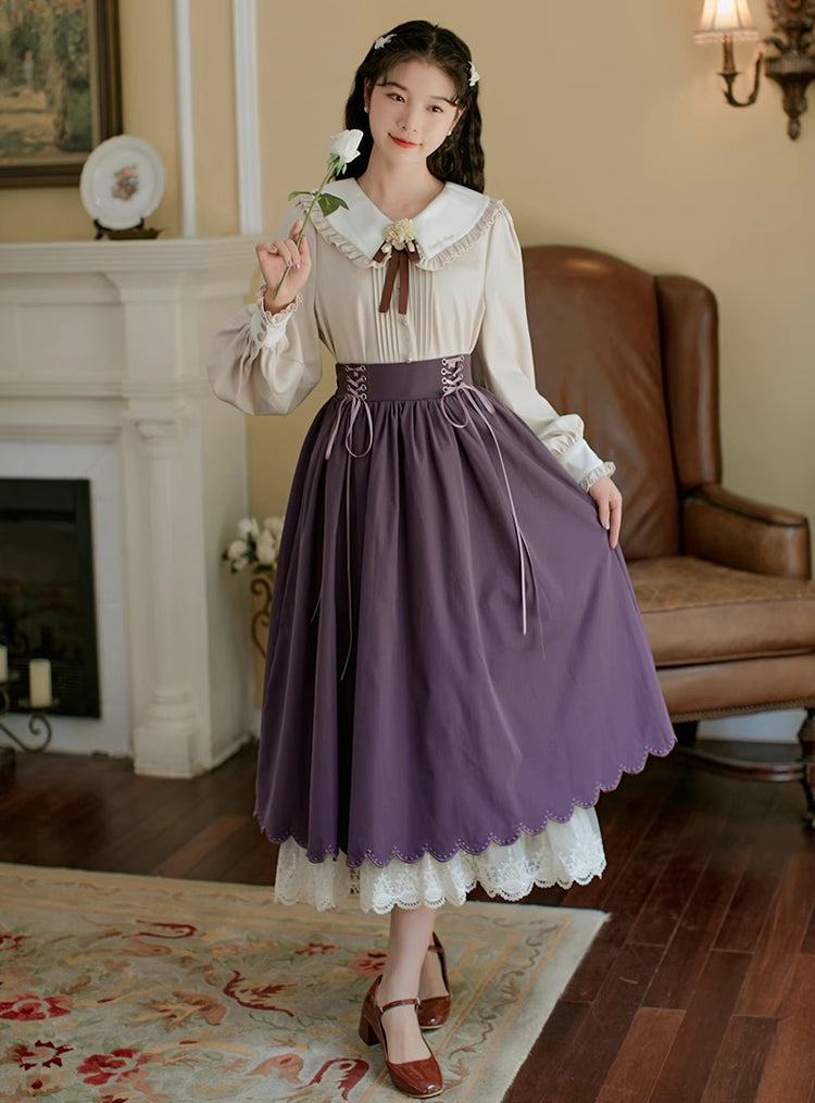 Evergarden Blouse & Skirt Set (5 Colors)