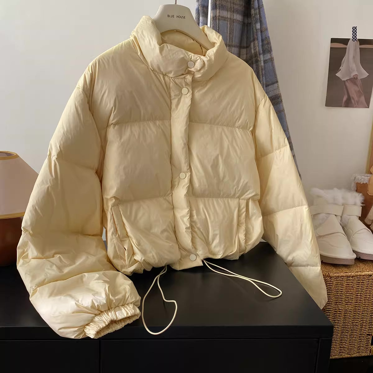 Candy Cropped Puffer Jacket (6 Colors)