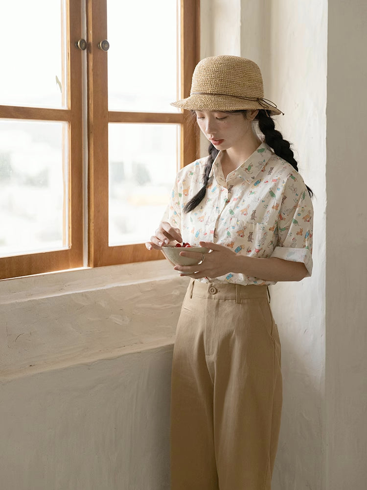Best Boy Button Up Shirt (Cream)
