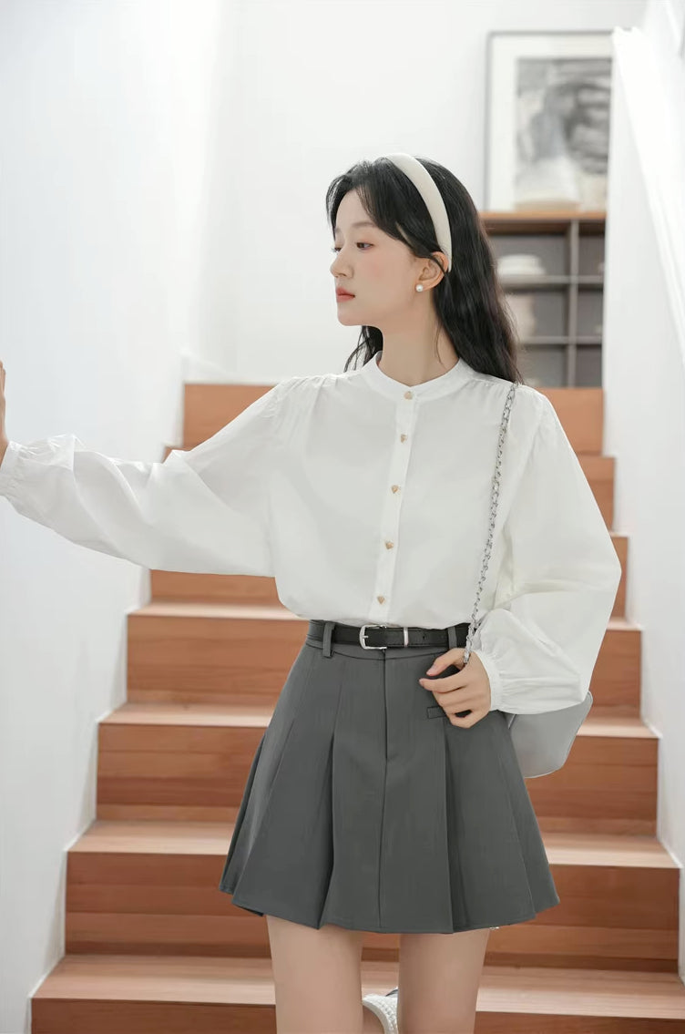 Preppy Pleated Mini Skirt (4 Colors)