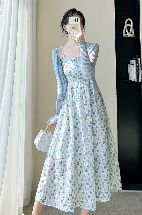 May Flowers Lace Up Cami Dress (3 Colors)
