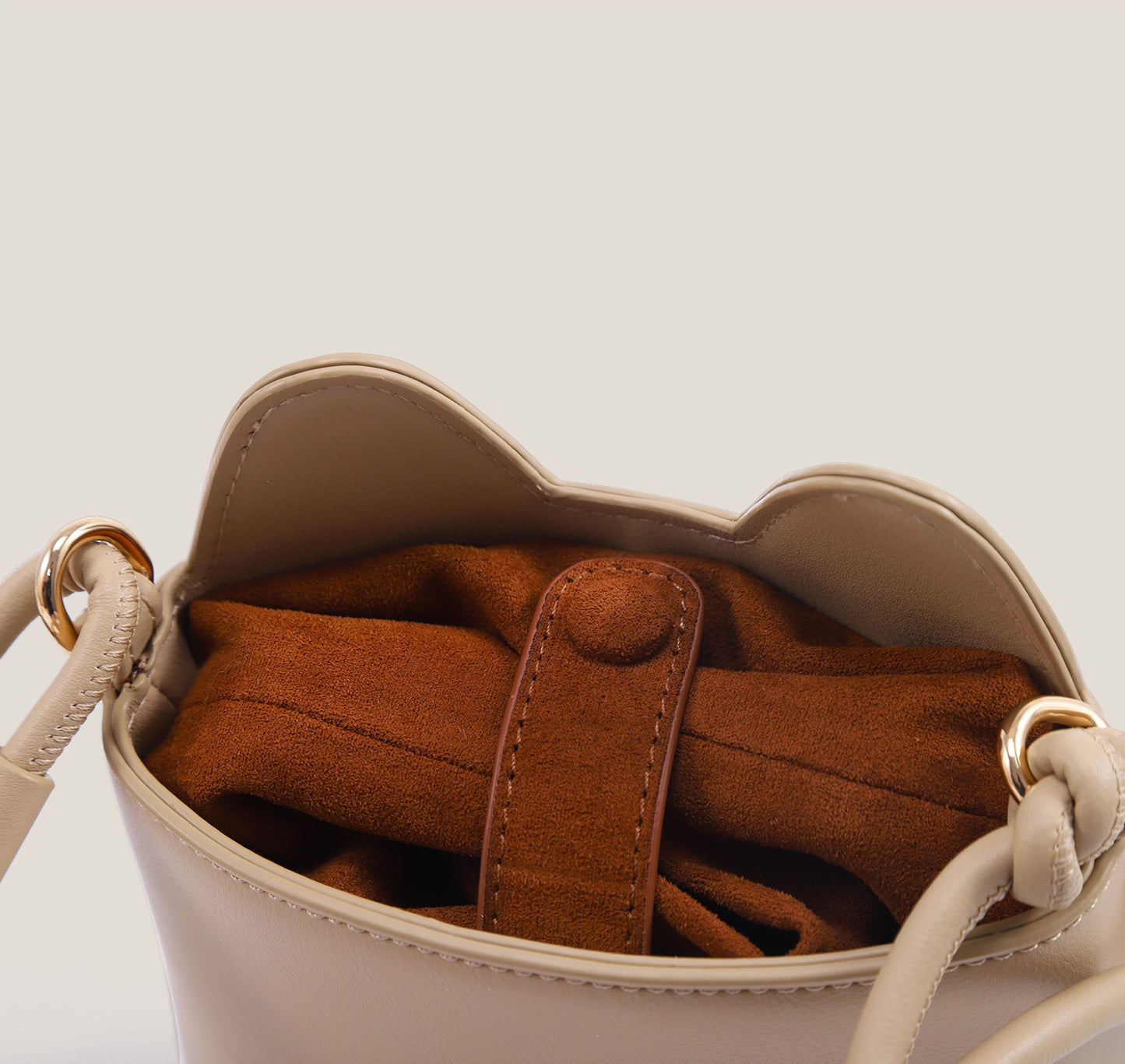 Cat Bucket Bag (Beige)