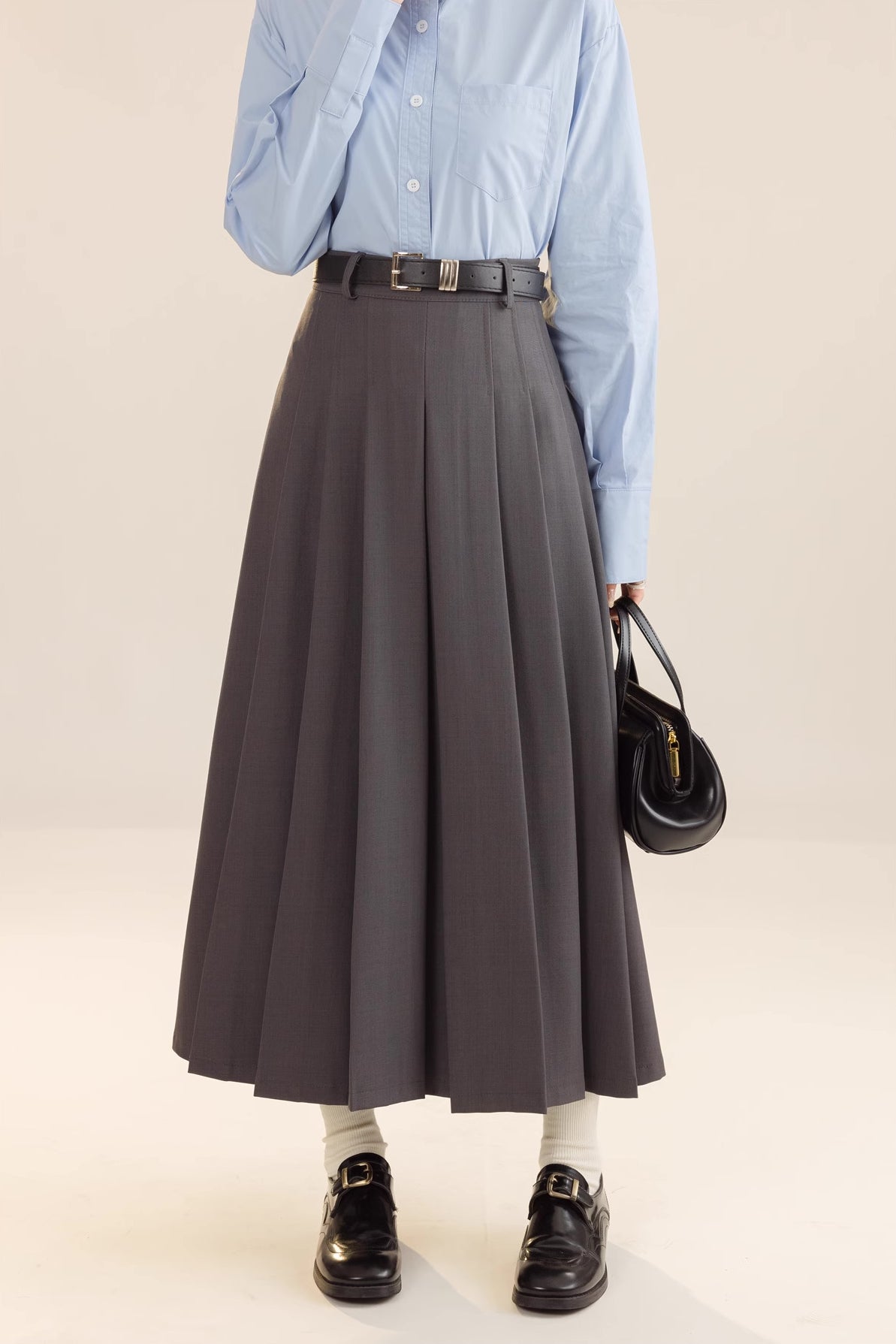 Pleated Midi Tennis Skirt (3 Colors)