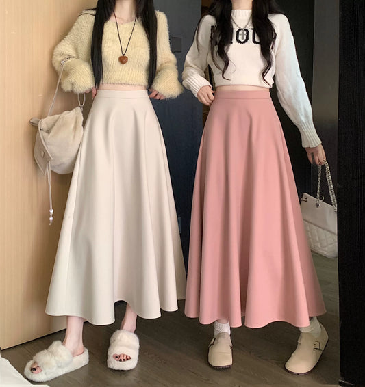 Basic Midi Circle Skirt (4 Colors)