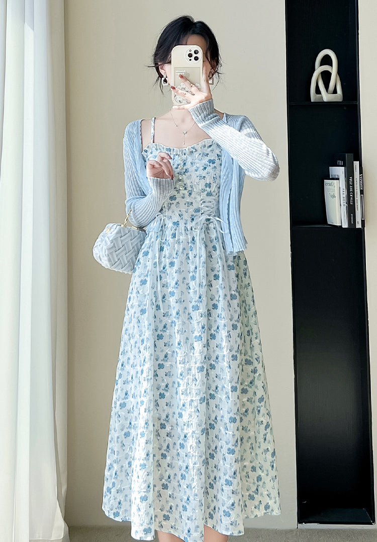 May Flowers Lace Up Cami Dress (3 Colors)