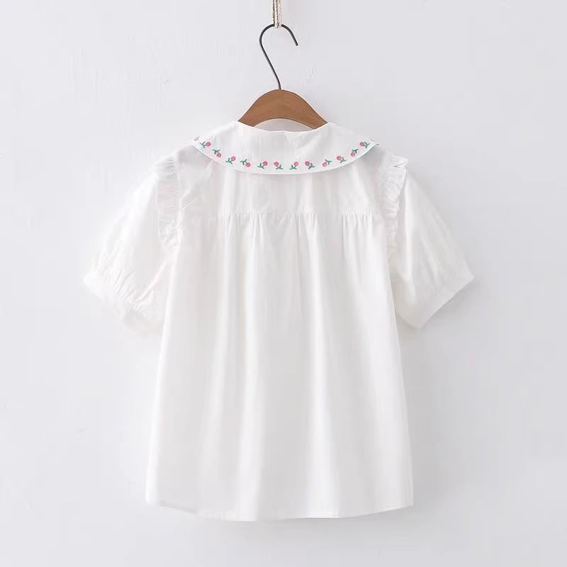 Budding Blossoms Embroidered Blouse (2 Colors)