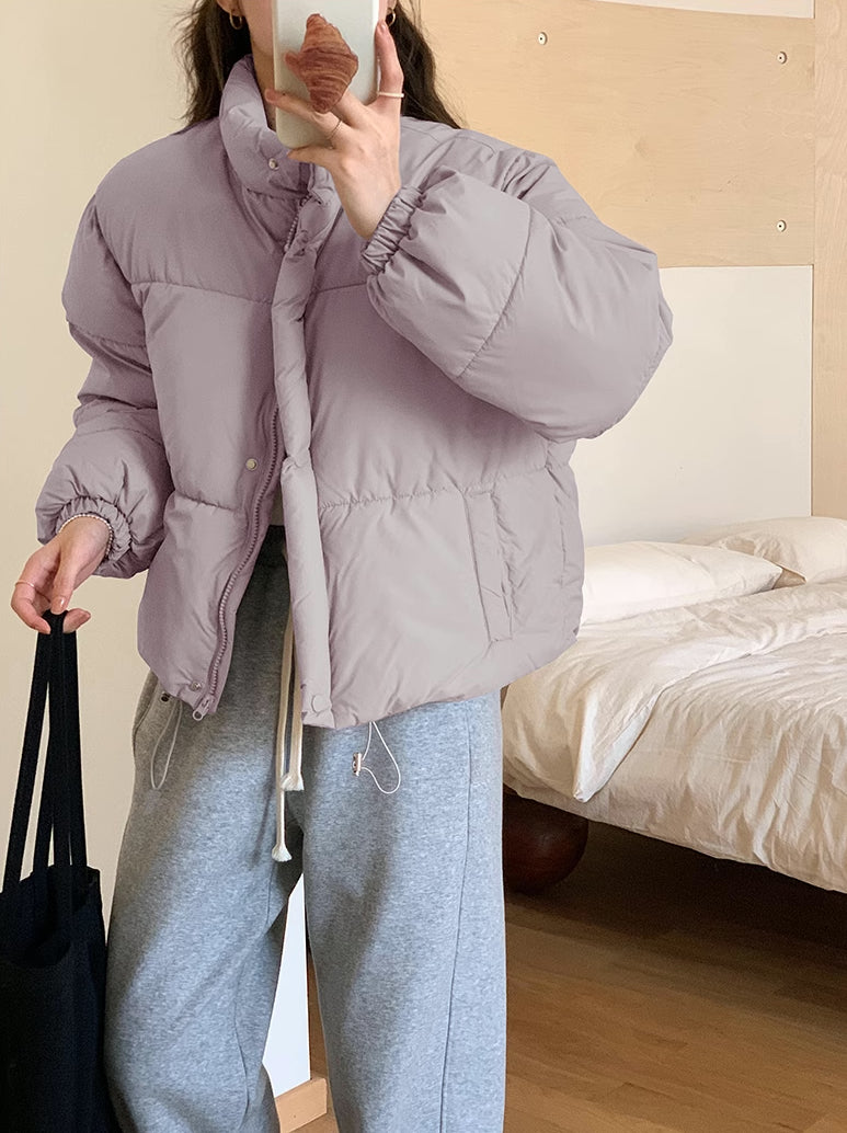 Candy Cropped Puffer Jacket (6 Colors)
