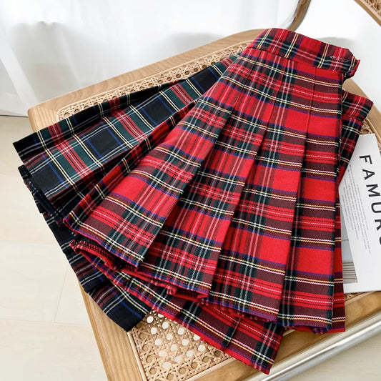 Holiday Plaid Tennis Skirt (2 Colors)