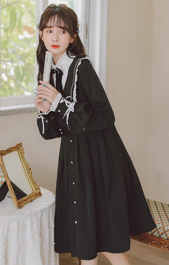 Kuromi Faux Blazer Dress (Black)