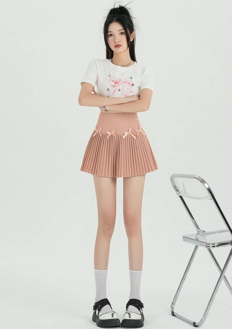 Little Bow Spring Mini Skirt (4 Colors)