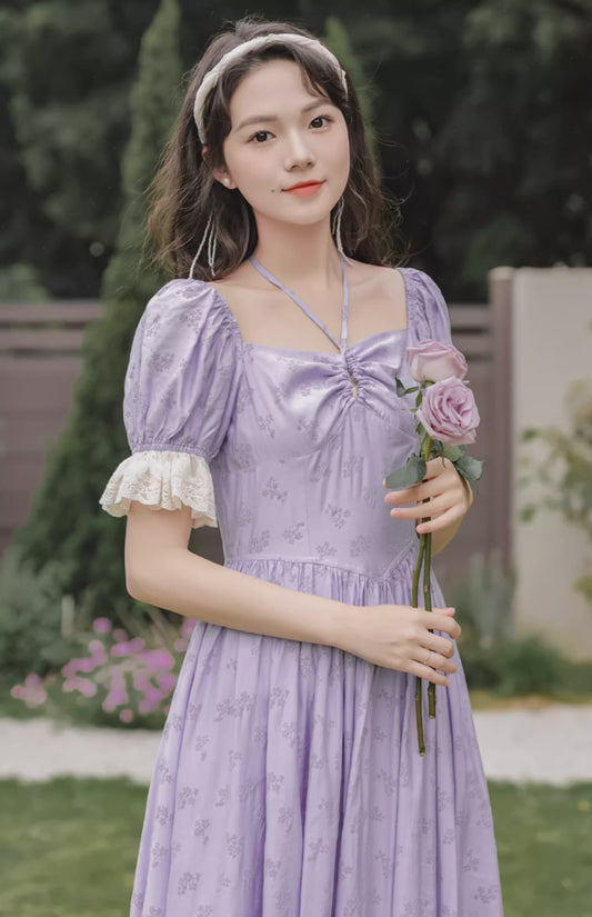 Tangled Twine Midi Dress (Lavender)