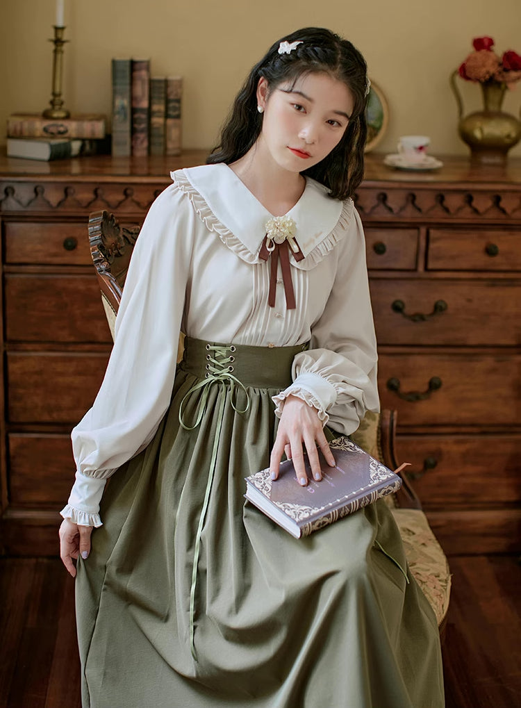 Evergarden Blouse & Skirt Set (5 Colors)