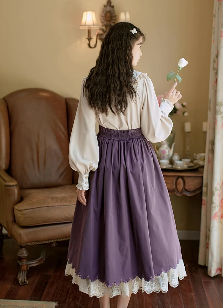 Evergarden Blouse & Skirt Set (5 Colors)