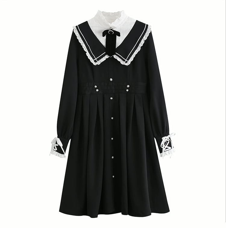 Kuromi Faux Blazer Dress (Black)