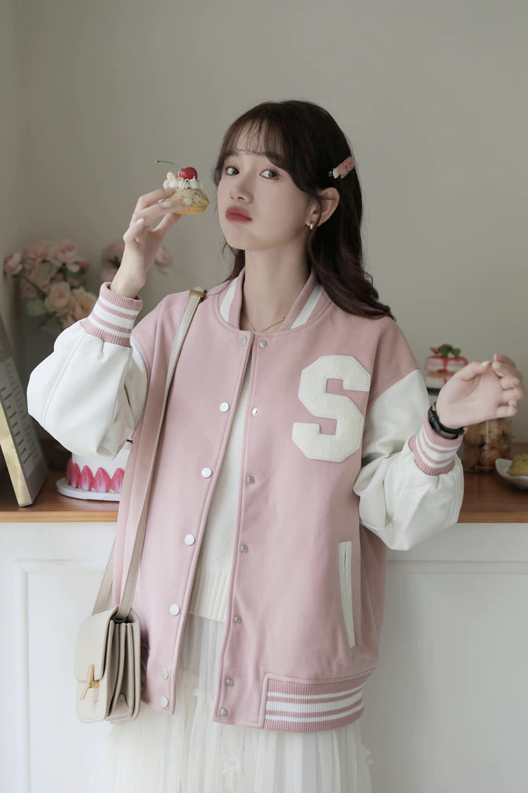 Letterman Baseball Jacket (2 Colors)