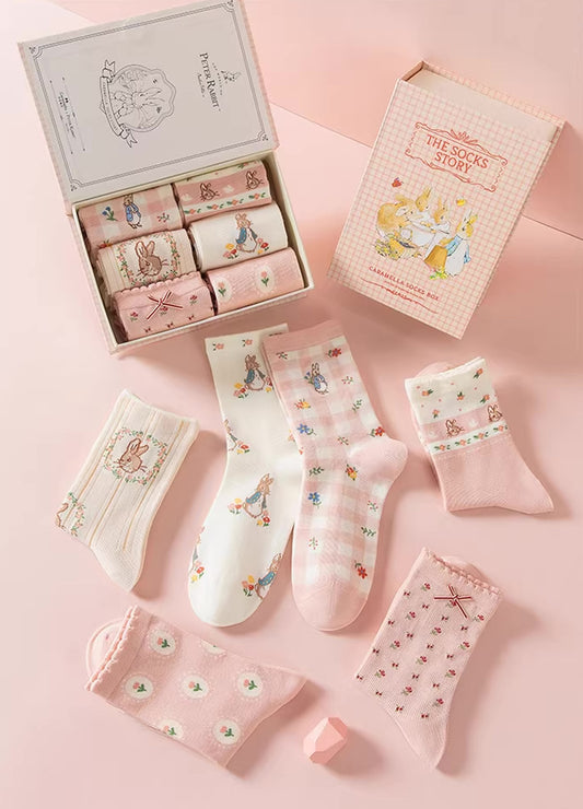 Peter Rabbit Socks Gift Box (Pink)
