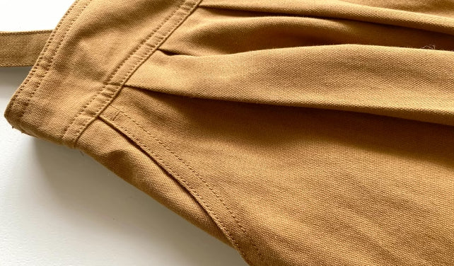 Midi Suspender Skirt (Mustard)