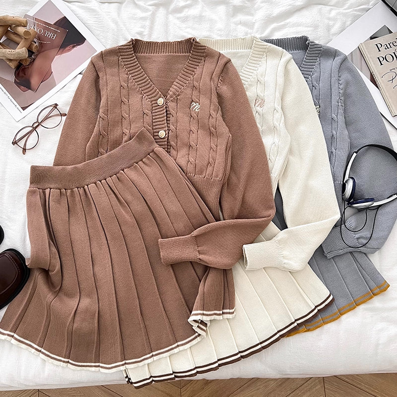 Monogram Knit Set (4 Colors)
