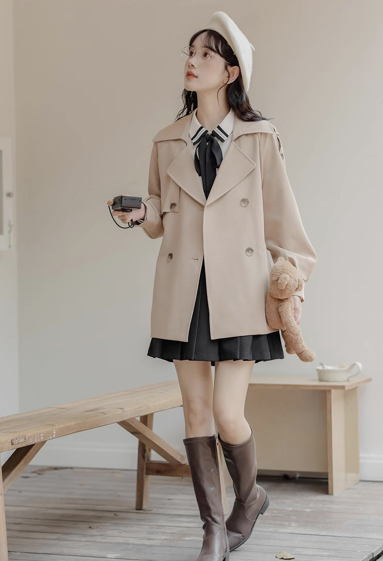Explorer's Short Trench Coat (Khaki)