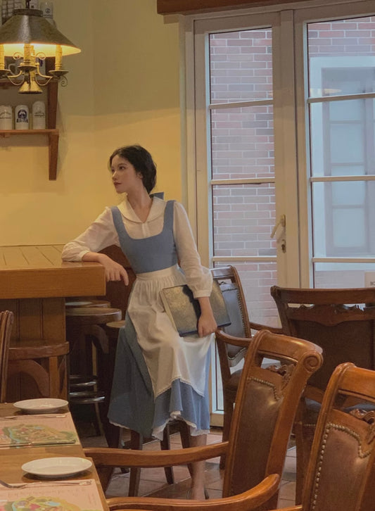 La Belle Enfant Dress (Blue/White)