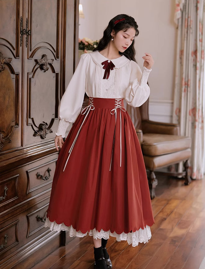 Evergarden Blouse & Skirt Set (5 Colors)