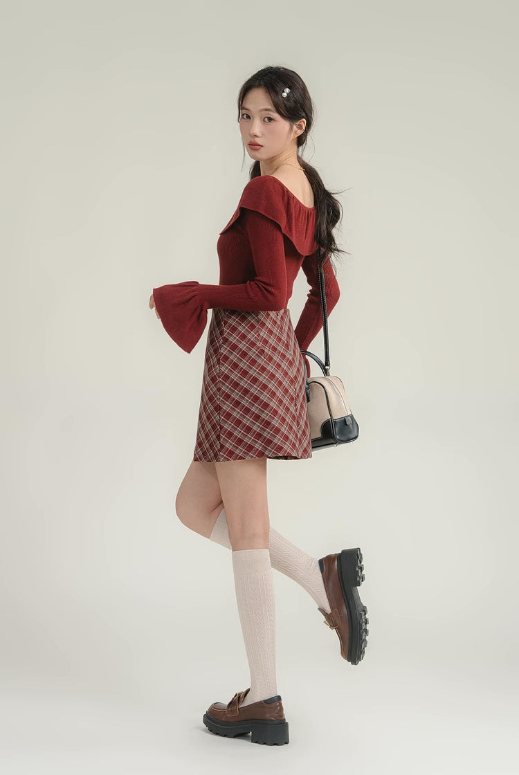 Spiced Plaid Mini Skirt (3 Colors)