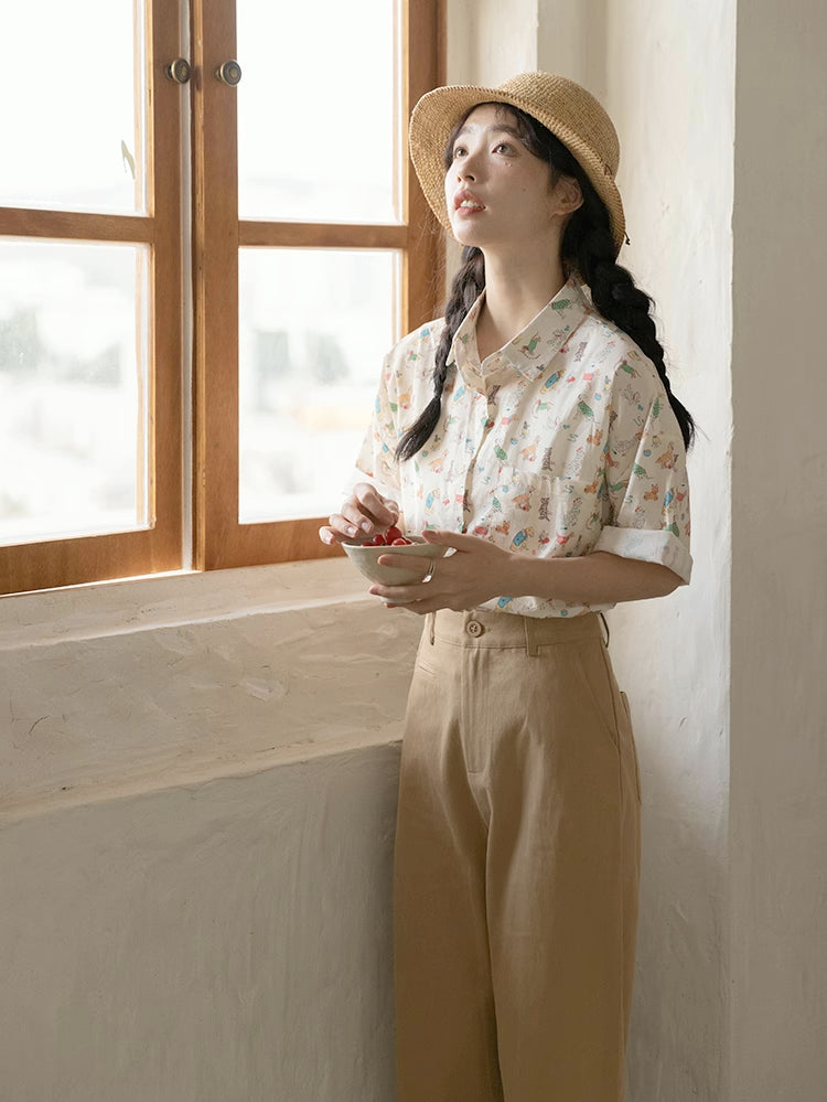 Best Boy Button Up Shirt (Cream)