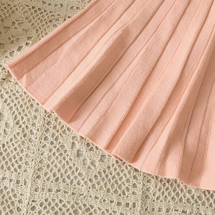 Pleated Knit Mini Skirt (8 Colors)