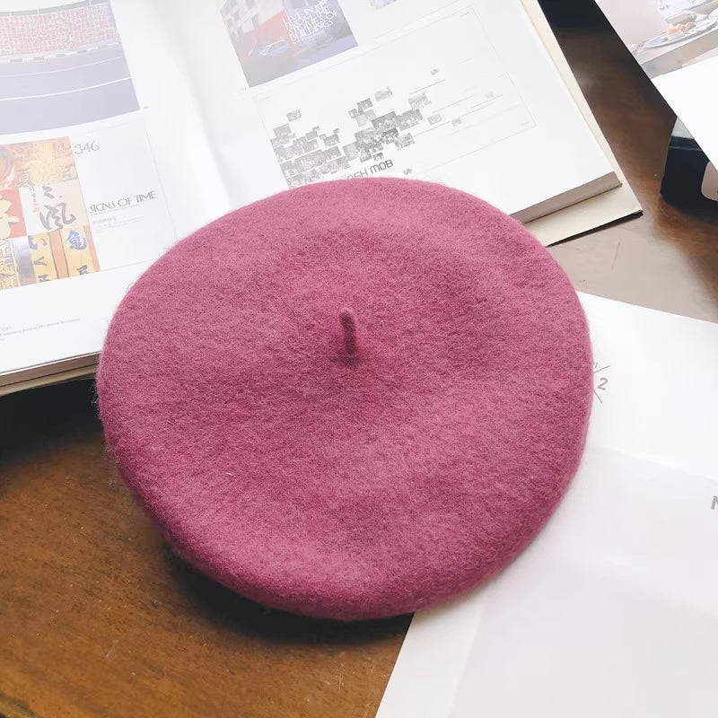 Basic Wool Beret (31 Colors)