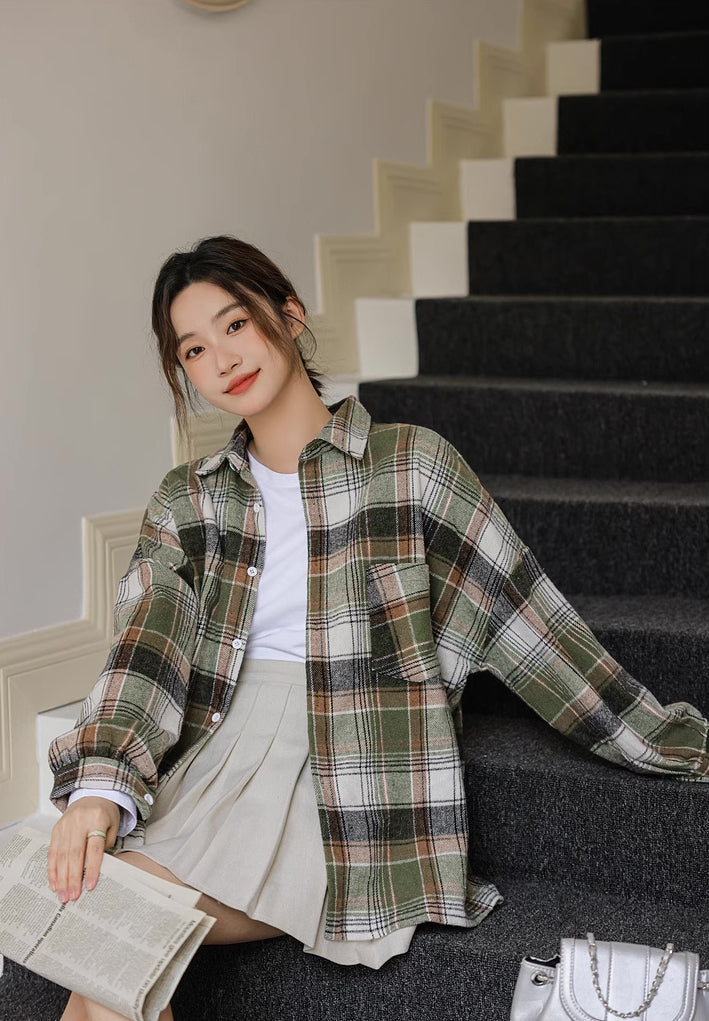 Into The Woods Plaid Shirt (Green)